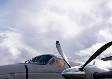 C-12F Hurons support Indian Mountain Long Range Radar Station