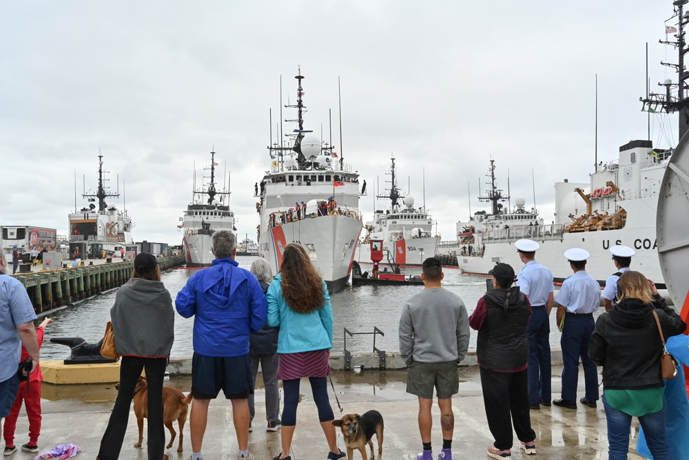 US Coast Guard Cutter Forward returns home following 78-day deployment in the North Atlantic Ocean