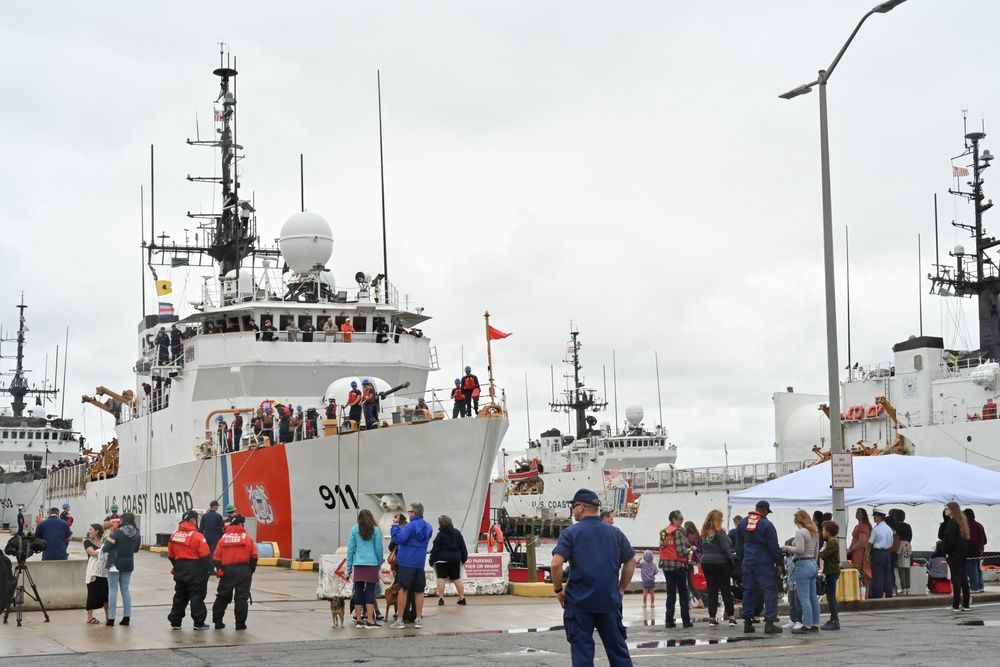 US Coast Guard Cutter Forward returns home following 78-day deployment in the North Atlantic Ocean