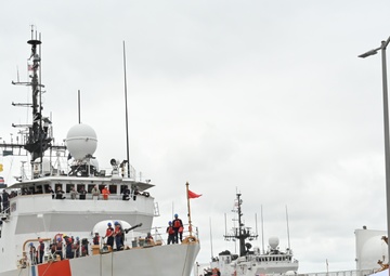 US Coast Guard Cutter Forward returns home following 78-day deployment in the North Atlantic Ocean