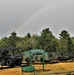 Rainbow over Fort McCoy's historic Commemorative Area