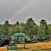 Rainbow over Fort McCoy's historic Commemorative Area