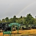 Rainbow over Fort McCoy's historic Commemorative Area