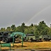 Rainbow over Fort McCoy's historic Commemorative Area