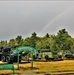 Rainbow over Fort McCoy's historic Commemorative Area