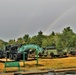 Rainbow over Fort McCoy's historic Commemorative Area