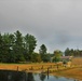 Rainbow over Fort McCoy's historic Commemorative Area