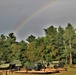 Rainbow over Fort McCoy's historic Commemorative Area