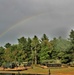 Rainbow over Fort McCoy's historic Commemorative Area