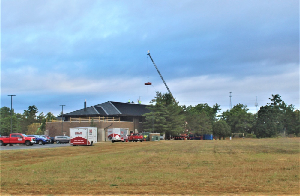 Army Corps of Engineer-led project underway for new roofing at building at Fort McCoy