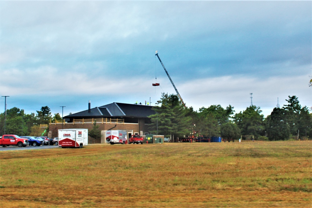 Army Corps of Engineer-led project underway for new roofing at building at Fort McCoy