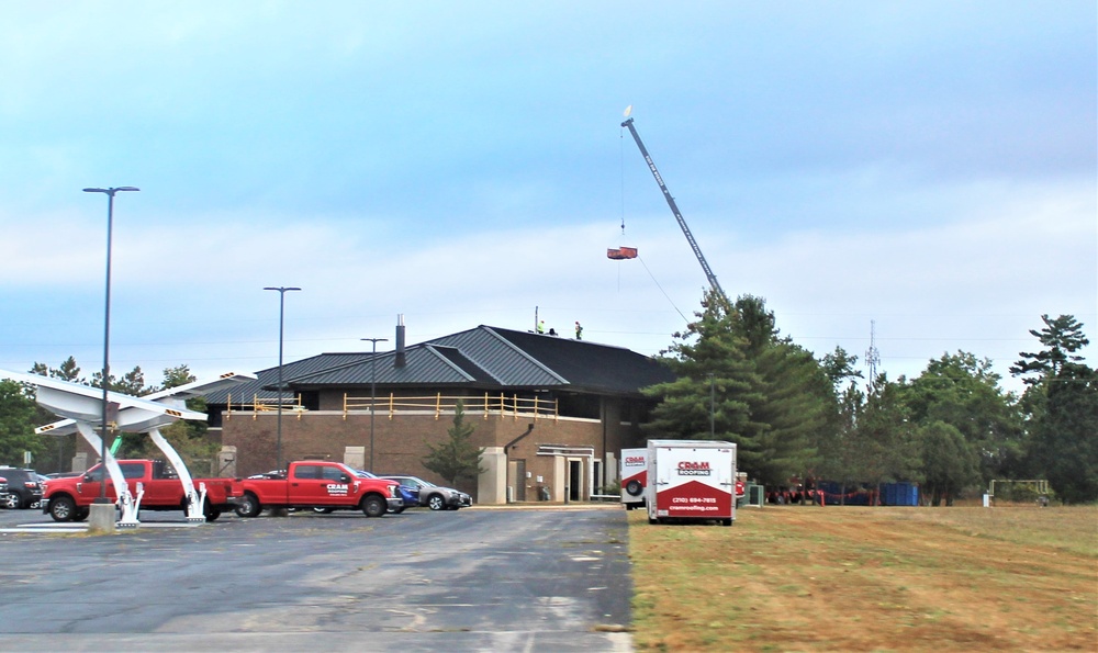 Army Corps of Engineer-led project underway for new roofing at building at Fort McCoy