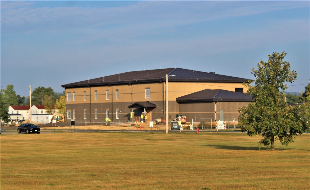 September 2023 construction operations of $11.96 million transient training brigade headquarters at Fort McCoy