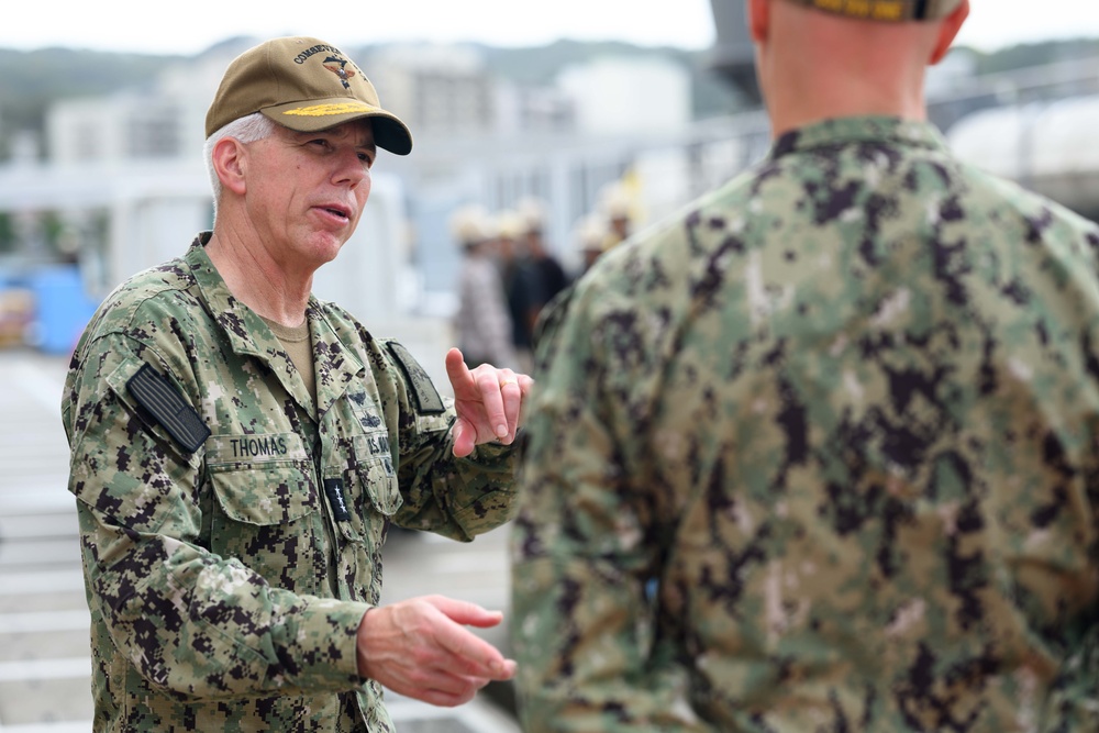 VADM Karl Thomas and VADM Akira Saito Visit Unmanned Surface Vessel Ranger