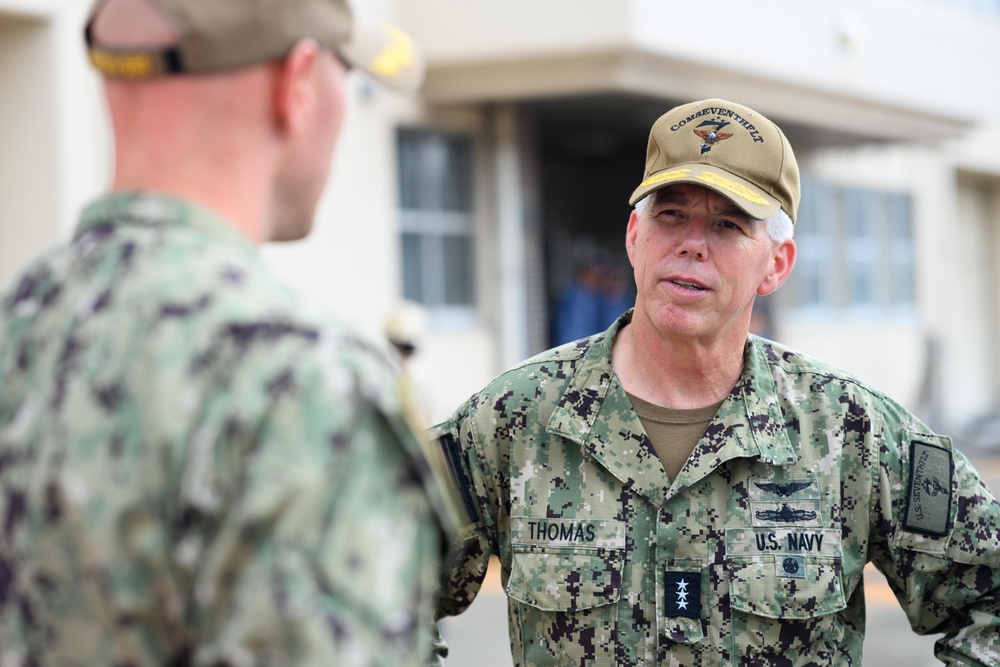 VADM Karl Thomas and VADM Akira Saito Visit Unmanned Surface Vessel Ranger