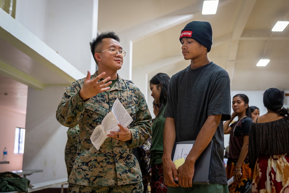 KM23: Chuuk High School Recruiting Event