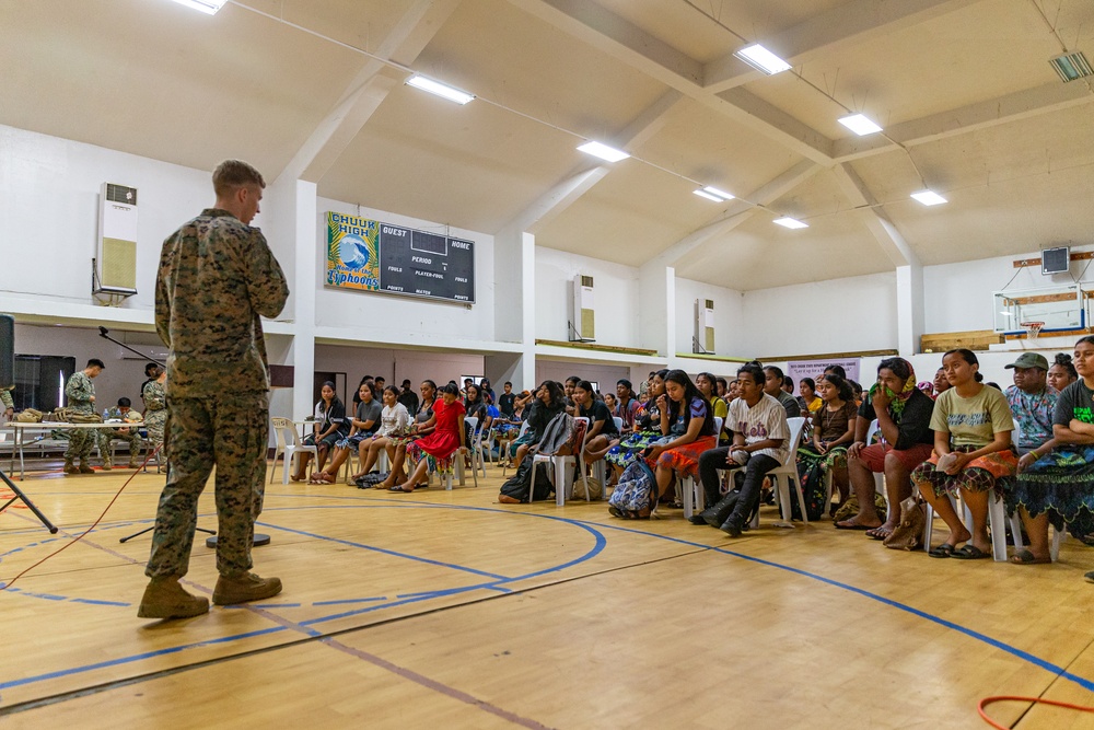 KM23: Chuuk High School Recruiting Event