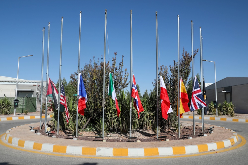 Coalition Forces Flag Raising Ceremony