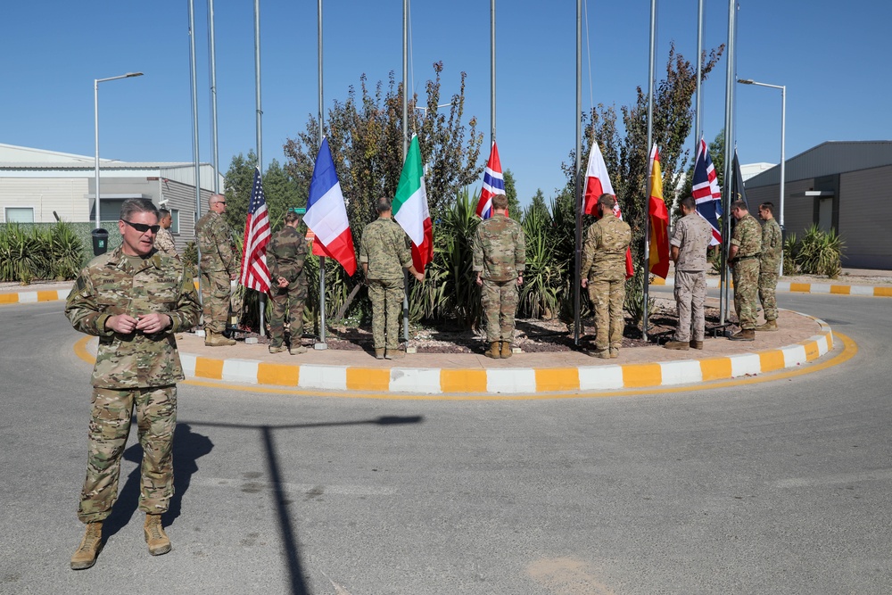 Coalition Forces Flag Raising Ceremony