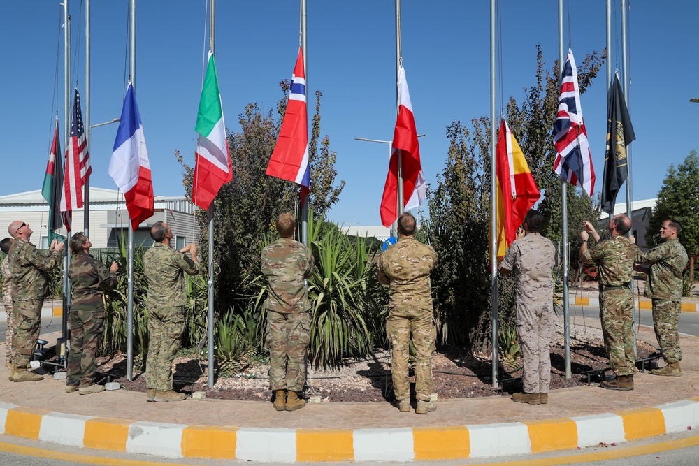 Coalition Forces Flag Raising Ceremony