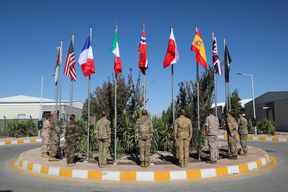 Coalition Forces Flag Raising Ceremony