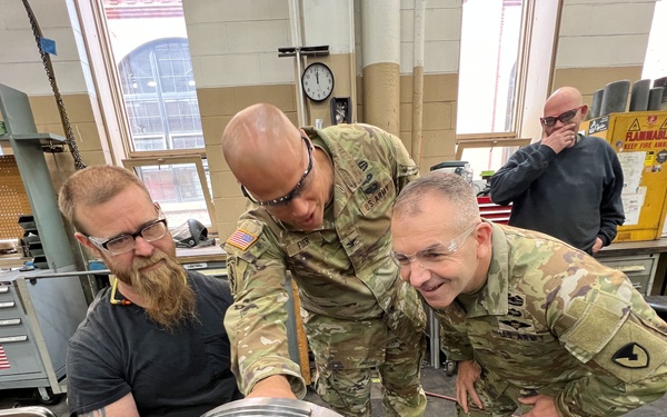 TACOM commanding general gets view of modernization at Watervliet Arsenal