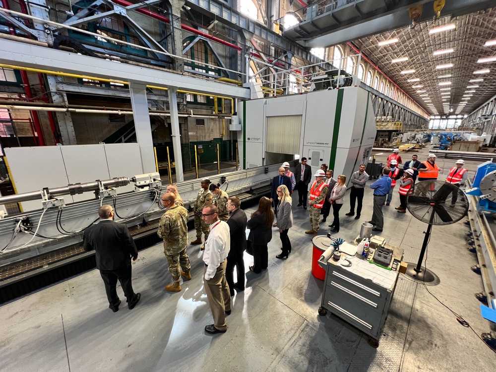 TACOM commanding general gets view of modernization at Watervliet Arsenal