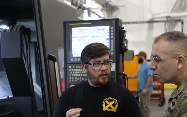 TACOM commanding general gets view of modernization at Watervliet Arsenal