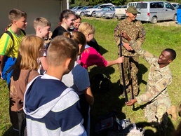 Task Force Knighthawk medic empowers Latvian youth with first-aid training