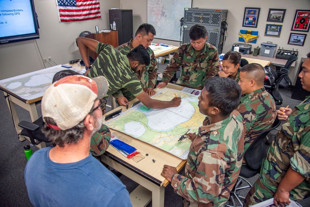 NAVSCIATTS Teaches Riverine Map Reading Skills to International Students