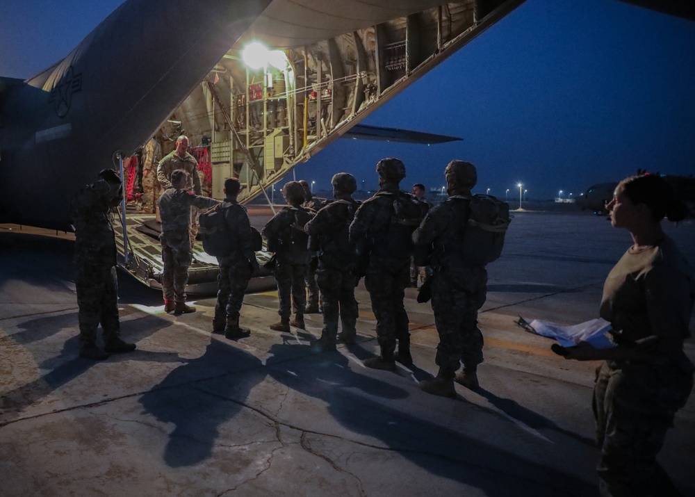 1-143 Infantry Regiment Conducts Airborne Operations Bright Star 2023