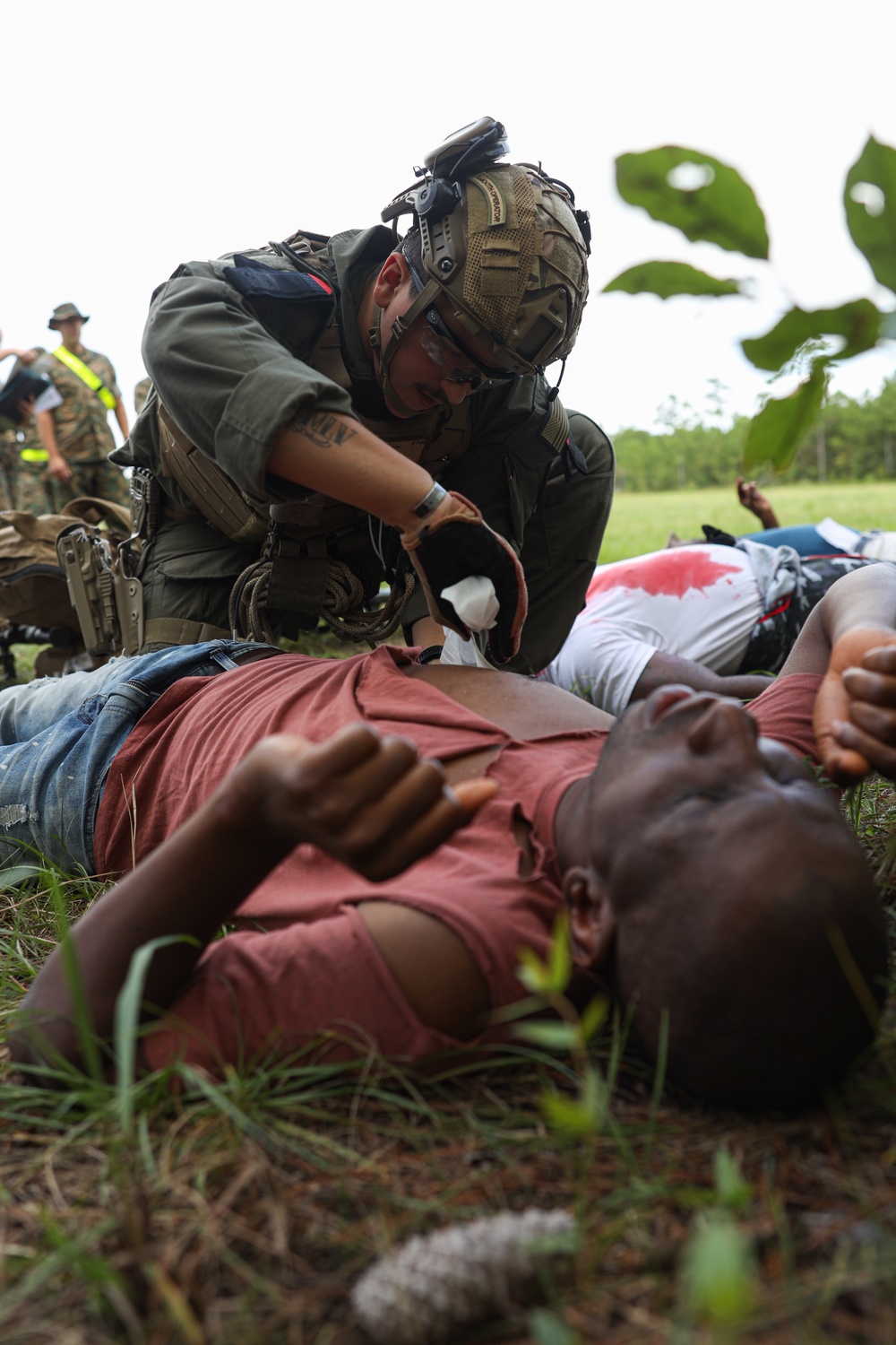 U.S. Navy Sailors Conduct a Mass Casualty Evacuation