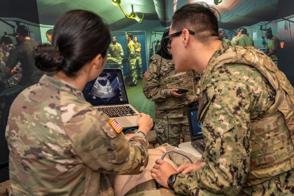 Military medical students learn ultrasound techniques in virtual environment