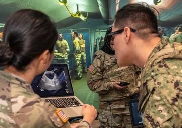 Military medical students learn ultrasound techniques in virtual environment