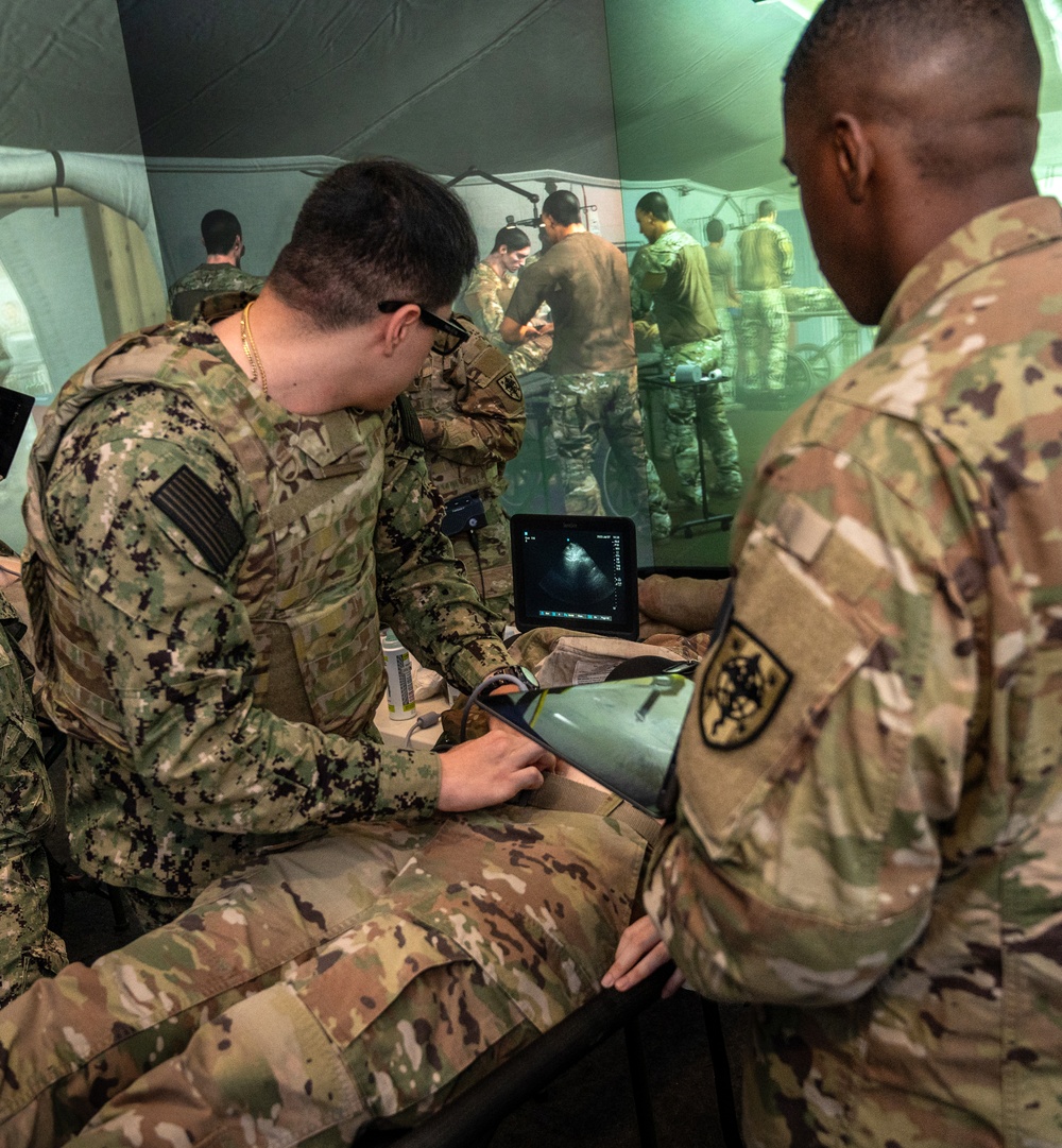 Military medical students learn ultrasound techniques in virtual environment