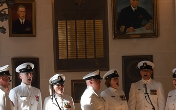 US Navy Band Performs at the CNO Relinquishment Ceremony
