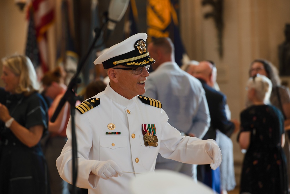 US Navy Band Performs at the CNO Relinquishment Ceremony