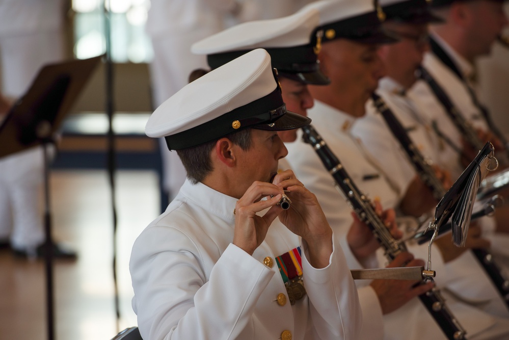 US Navy Band Performs at the CNO Relinquishment Ceremony