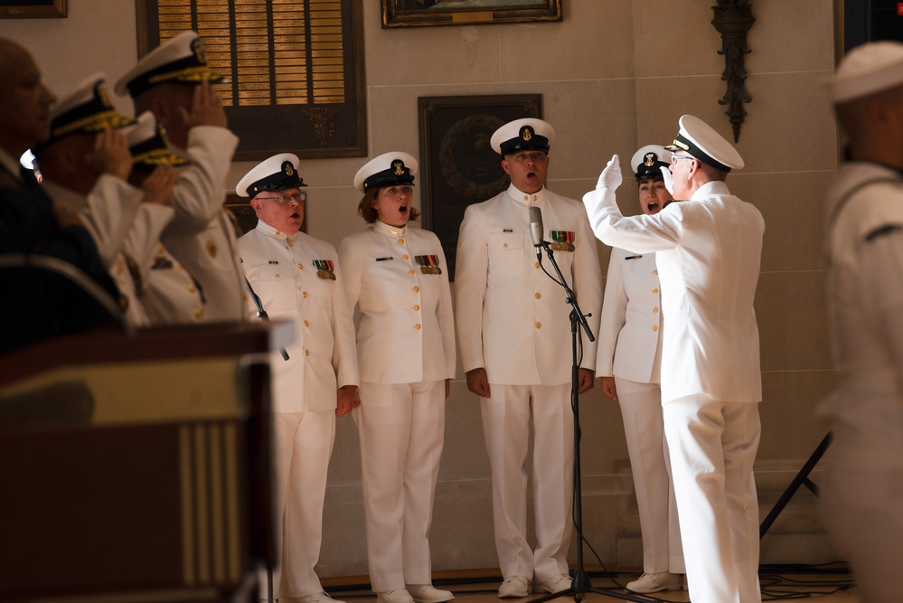 US Navy Band Performs at the CNO Relinquishment Ceremony