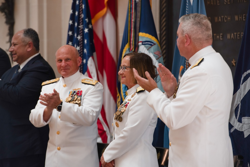 US Navy Band Performs at the CNO Relinquishment Ceremony