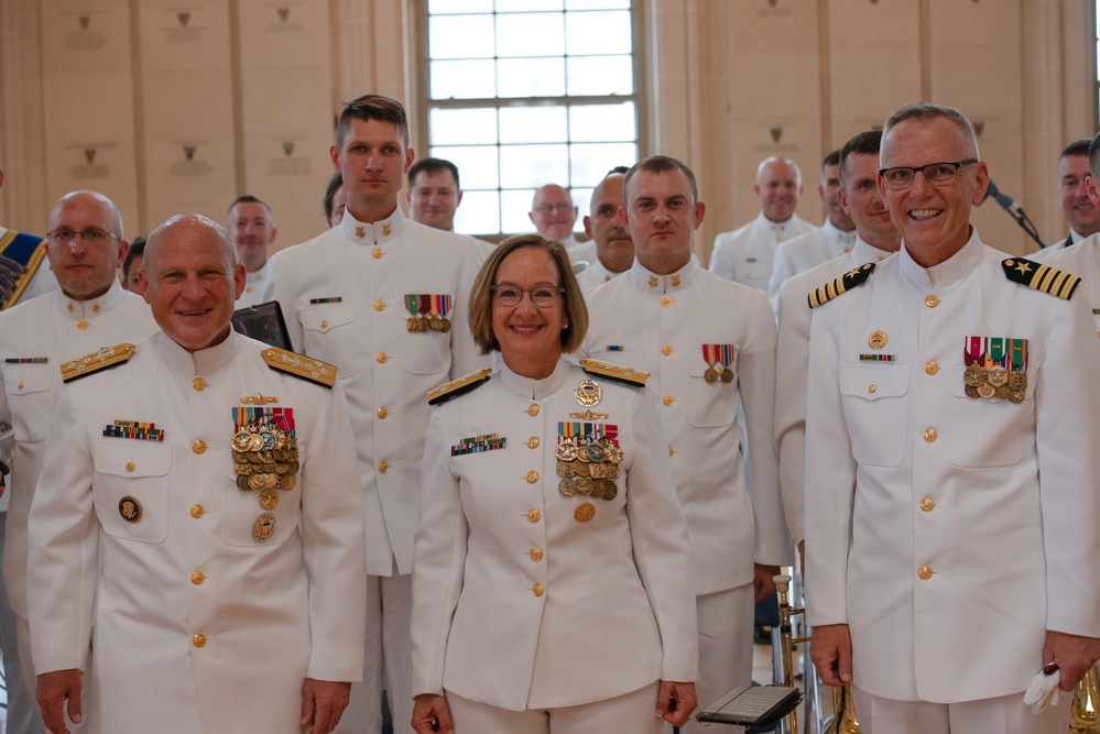 US Navy Band Performs at the CNO Relinquishment Ceremony