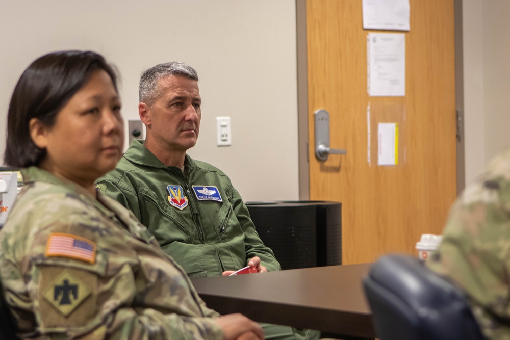 Commander of 1st Air Force visits 177th Fighter Wing