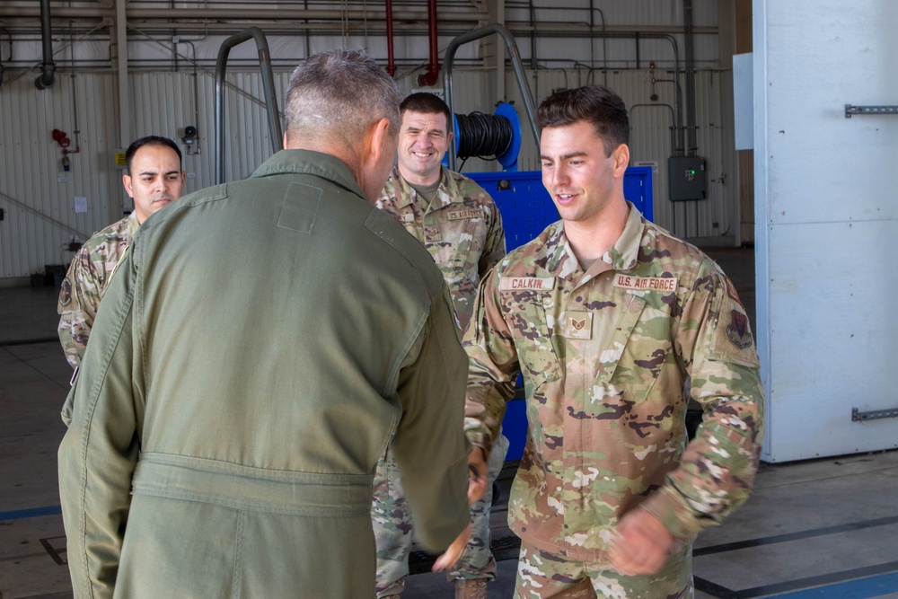 Commander of 1st Air Force visits 177th Fighter Wing