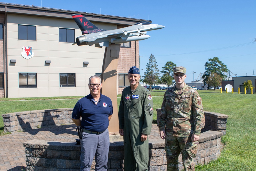 Commander of 1st Air Force visits 177th Fighter Wing