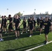 CSM Garza practices marching drills with NCOS at Joint Training Center Jordan