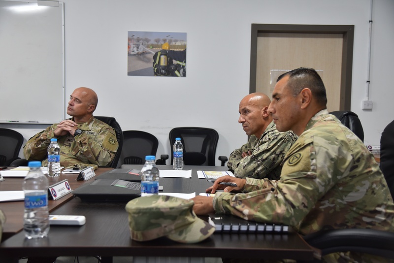 CSM Garza and FLTCM Walters Oversee NCO-Led Brief at Joint Training Center Jordan
