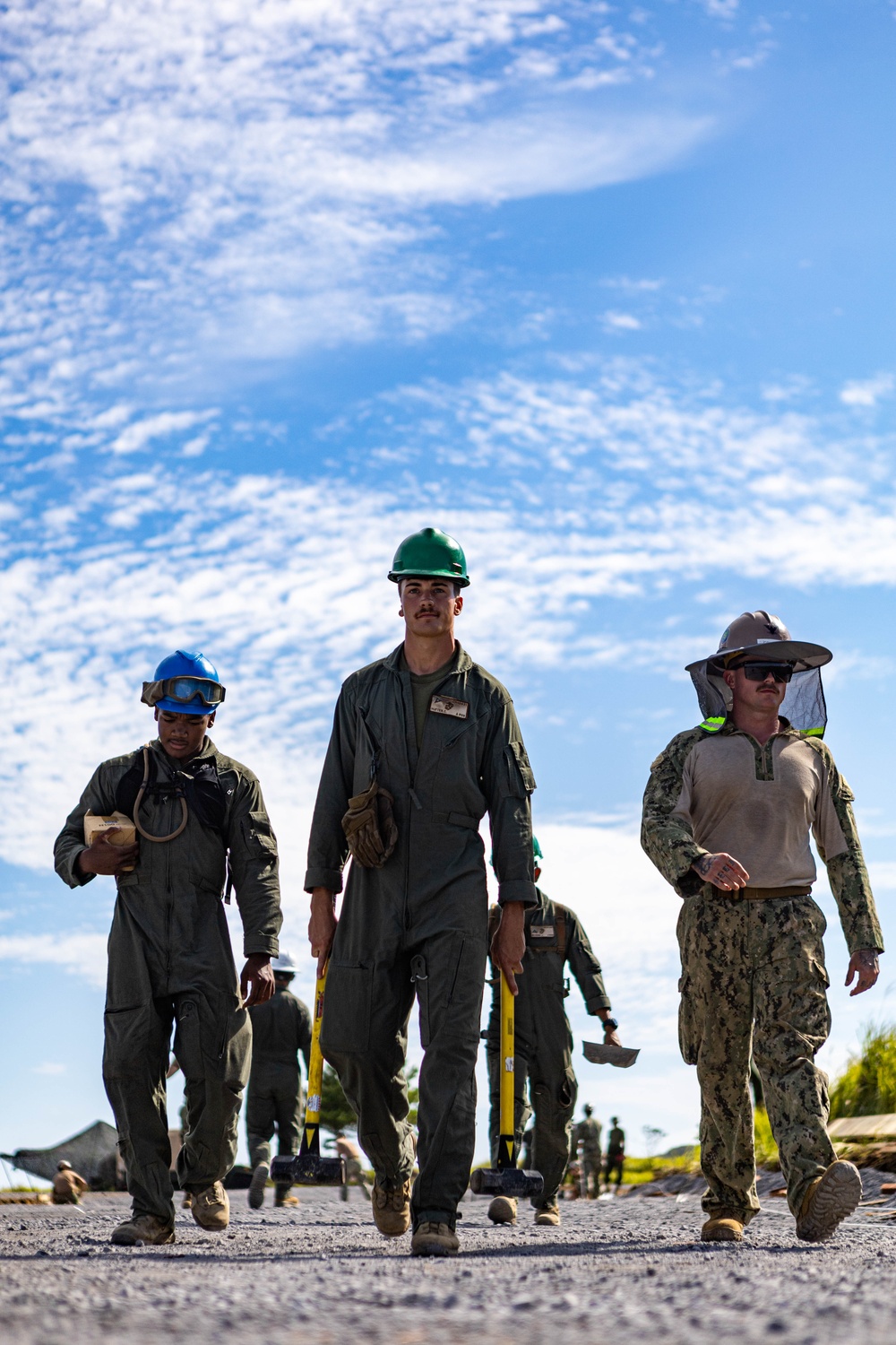 Dawn till Dusk - Japan Ground Self-Defense Force, U.S. Marines, and Sailors prepare Kirishima Training Area for airfield damage repair training