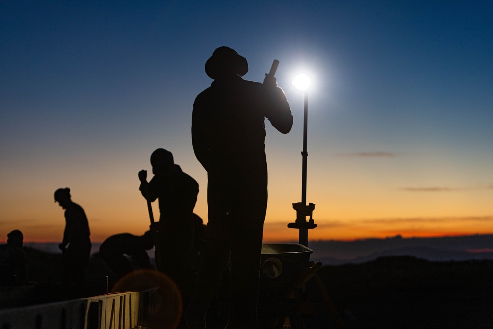 Dawn till Dusk - Japan Ground Self-Defense Force, U.S. Marines, and Sailors prepare Kirishima Training Area for airfield damage repair training