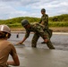 Cemented in Time - Japan Ground Self-Defense Force, U.S. Marines, and Sailors prepare Kirishima Training Area for airfield damage repair training