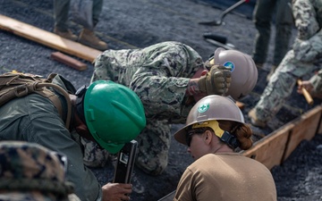 Better Together - Japan Ground Self-Defense Force, U.S. Marines, and Sailors prepare Kirishima Training Area for airfield damage repair training
